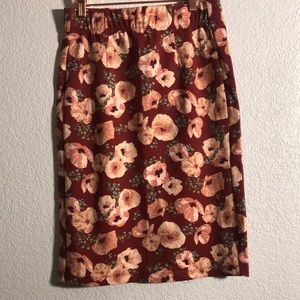 Floral Pencil Skirt